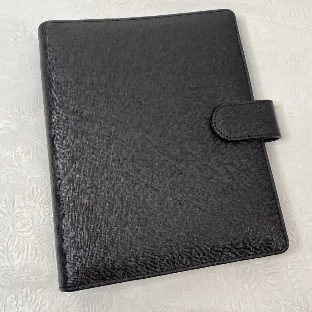 Cloth and Paper Foundations Black Leather Planner - Picture 3 of 16